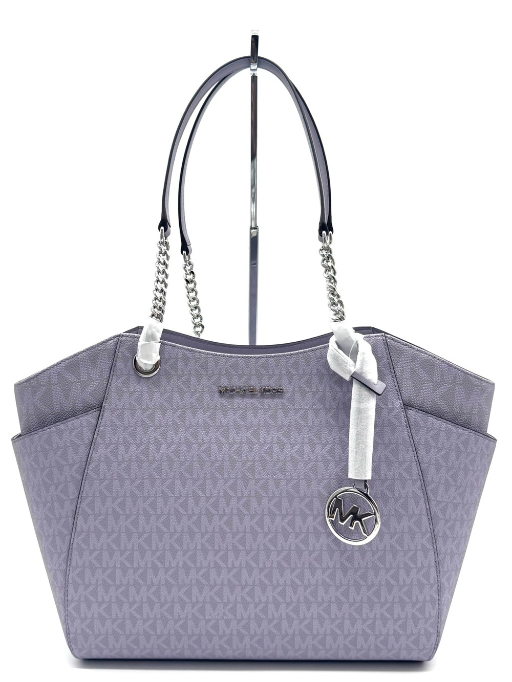 Michael Kors Jet Set Large Signature Logo Shoulder Bag-Lilac